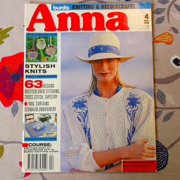 Anna Burda Knitting and Needlecraft April 1994 - Picture 2 of 11